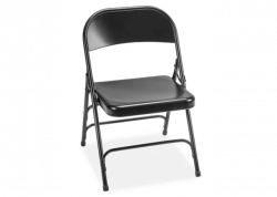 Black Metal Folding Chair