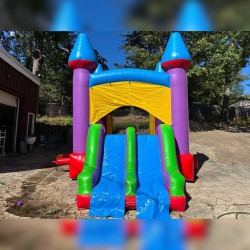 IMG 4917 1749603803 Jelly Bean Castle Bounce House with Dual Lane Water Slide an