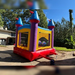 IMG 4919 1749603804 Jelly Bean Castle Bounce House with Dual Lane Water Slide an