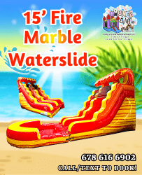 15’ Fire Marble Waterslide